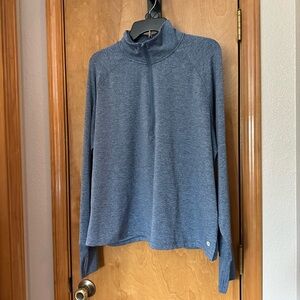 Danskin XXL  super soft long sleeve quarter zipper stone wash Malenage